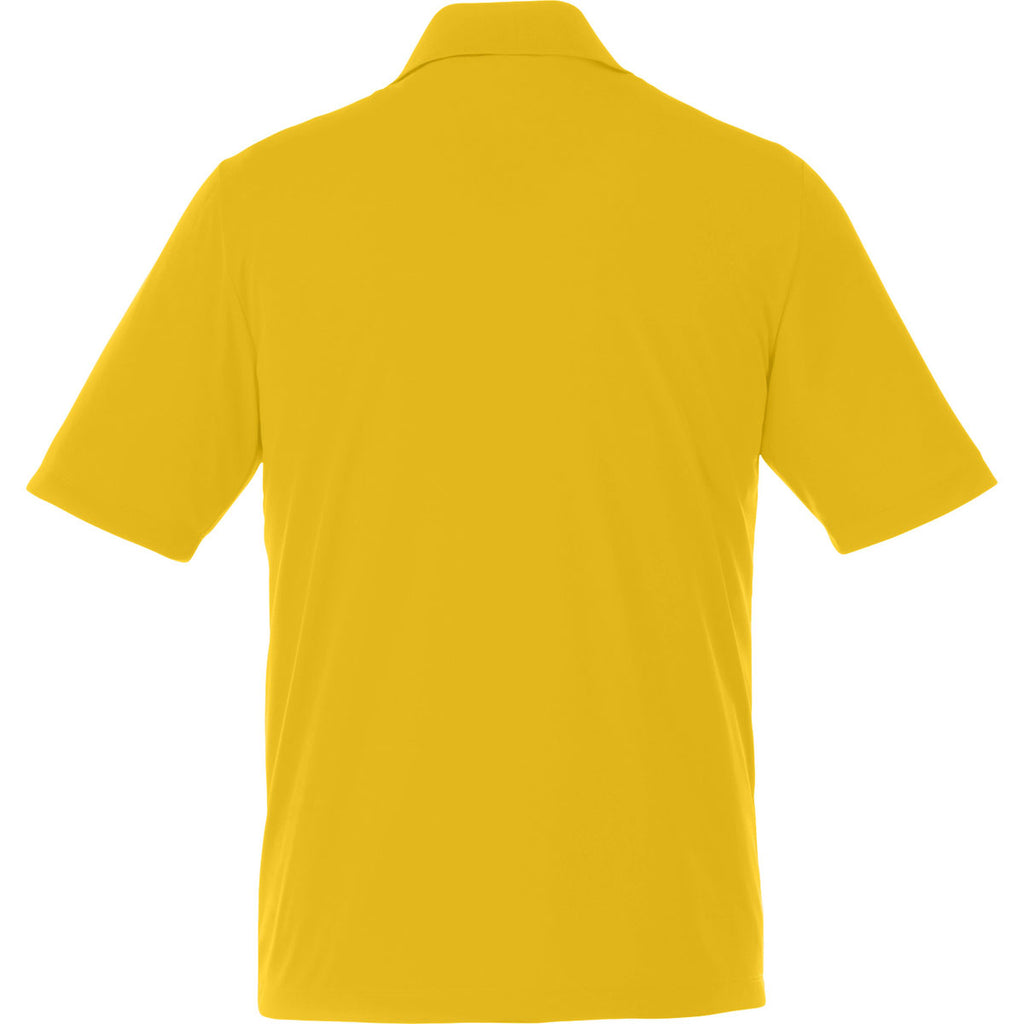 Elevate Men's Yellow Dade Short Sleeve Polo