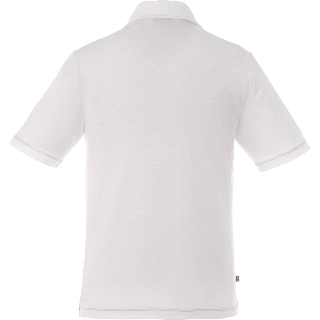 Elevate Men's White Tipton Short Sleeve Polo