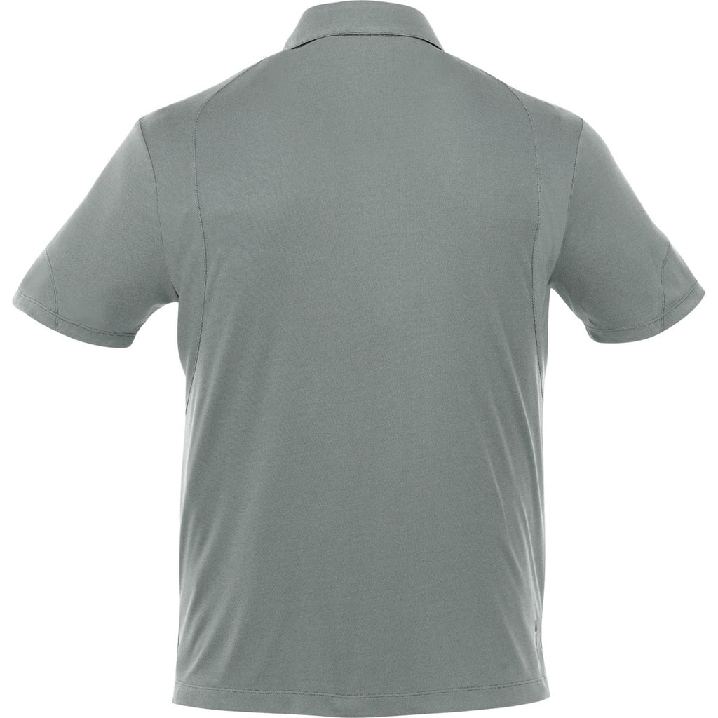 Elevate Men's Steel Grey Torres Short Sleeve Polo