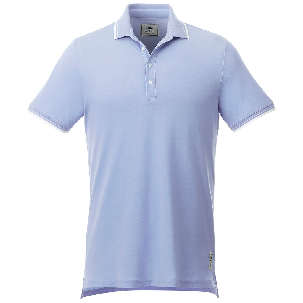 Roots73 Men's Solace Blue/White Limestone Short Sleeve Polo