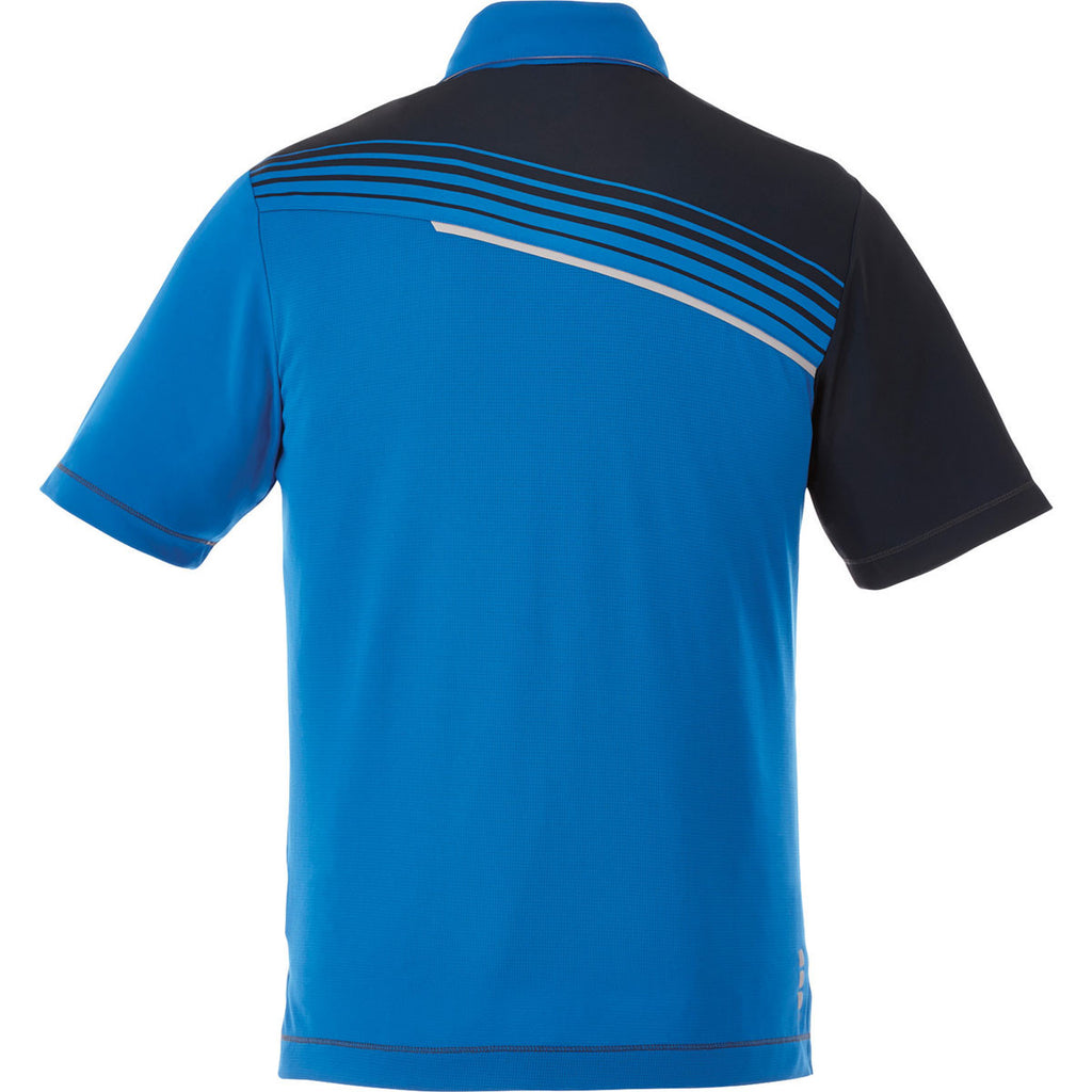 Elevate Men's Olympic Blue Prater Short Sleeve Polo