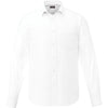 Elevate Men's White Pierce Long Sleeve Shirt