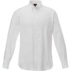 Elevate Men's White Irvine Oxford Long Sleeve Shirt