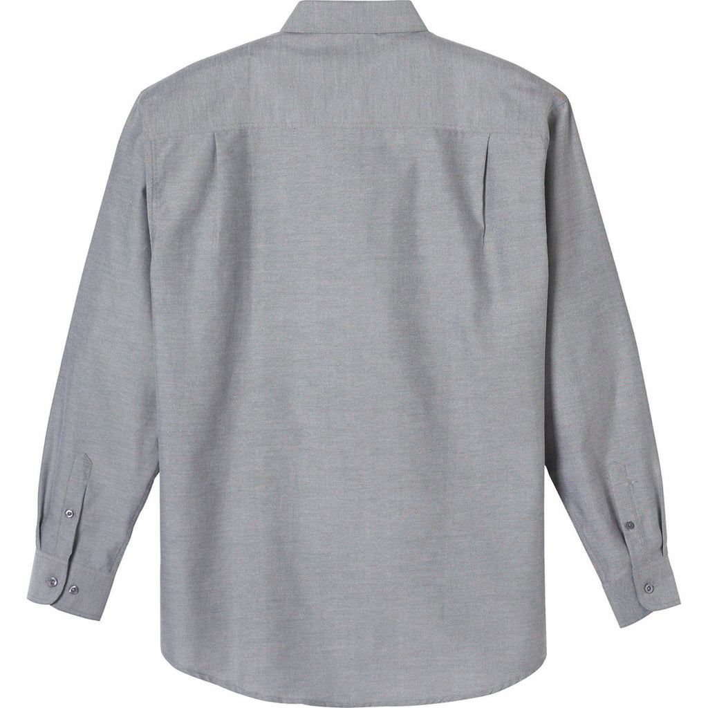Elevate Men's Oxford Grey Tulare Oxford Long Sleeve Shirt
