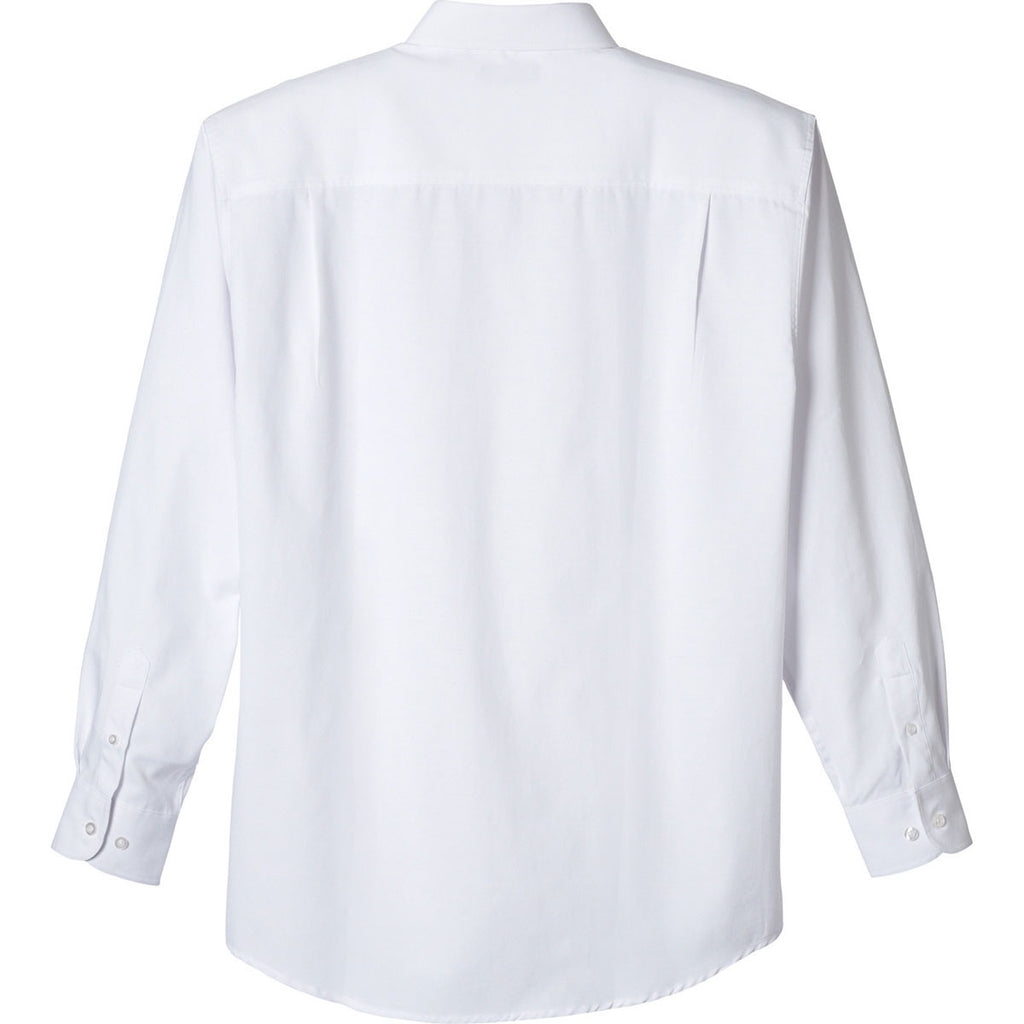 Elevate Men's White Tulare Oxford Long Sleeve Shirt