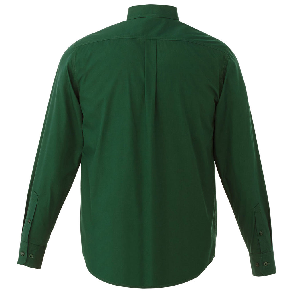 Elevate Men's Forest Green Preston Long Sleeve Shirt