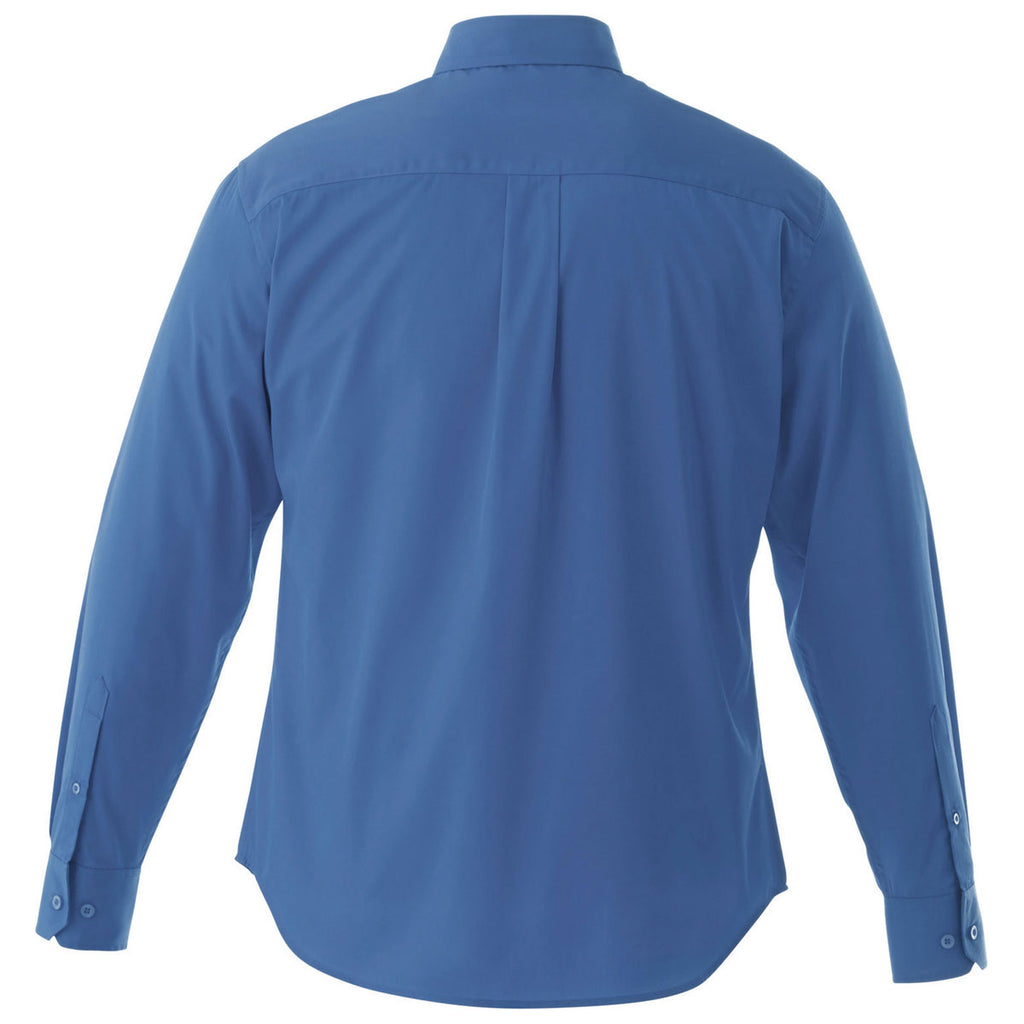 Elevate Men's Blue Wilshire Long Sleeve Shirt Tall