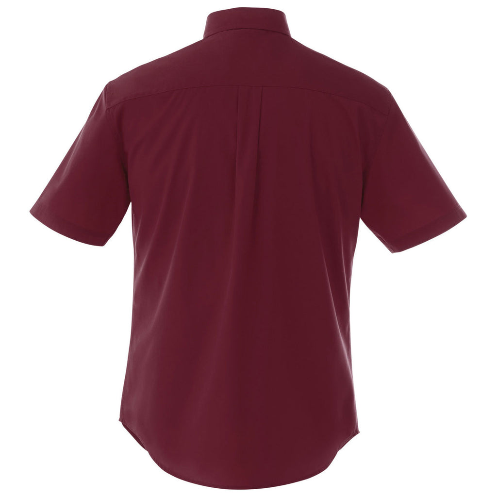 Elevate Men's Maroon Stirling Short Sleeve Shirt