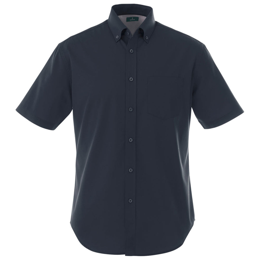 Elevate Men's Navy Stirling Short Sleeve Shirt