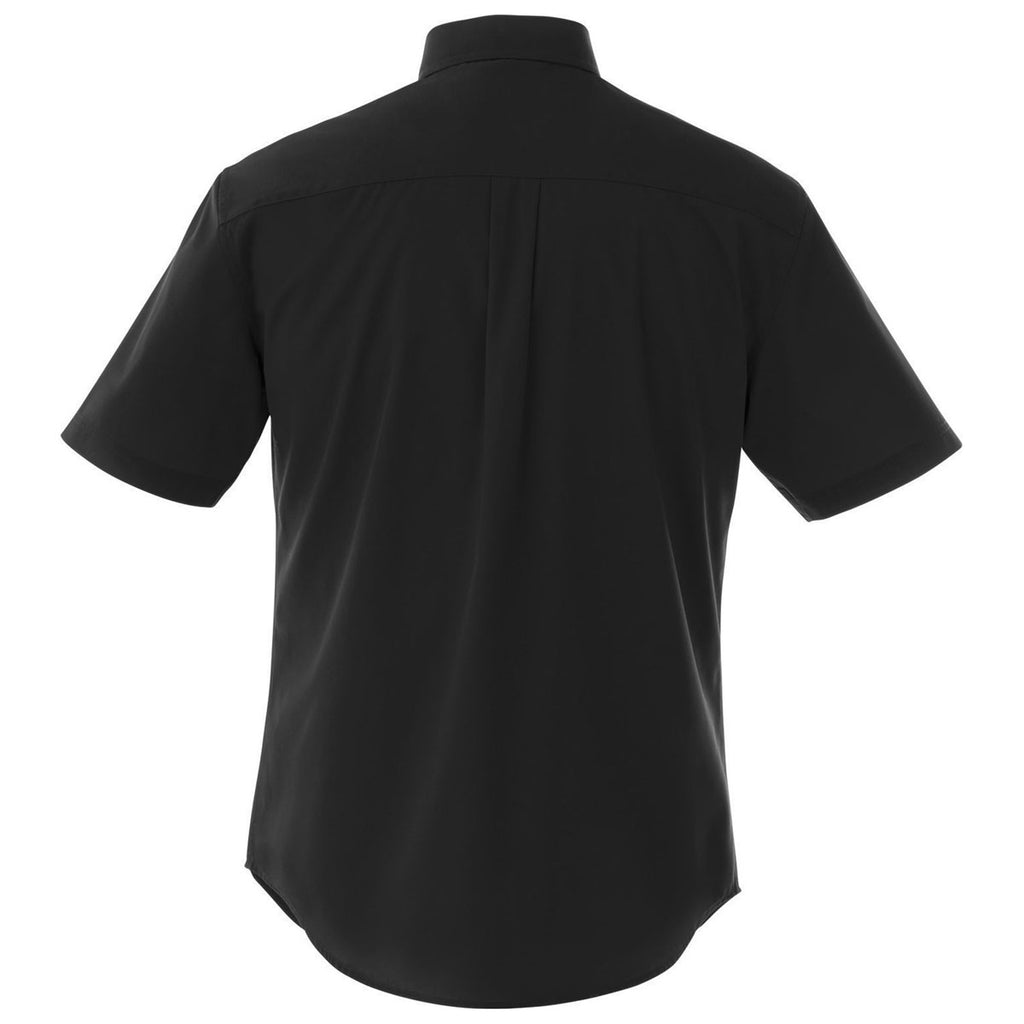 Elevate Men's Black Stirling Short Sleeve Shirt Tall