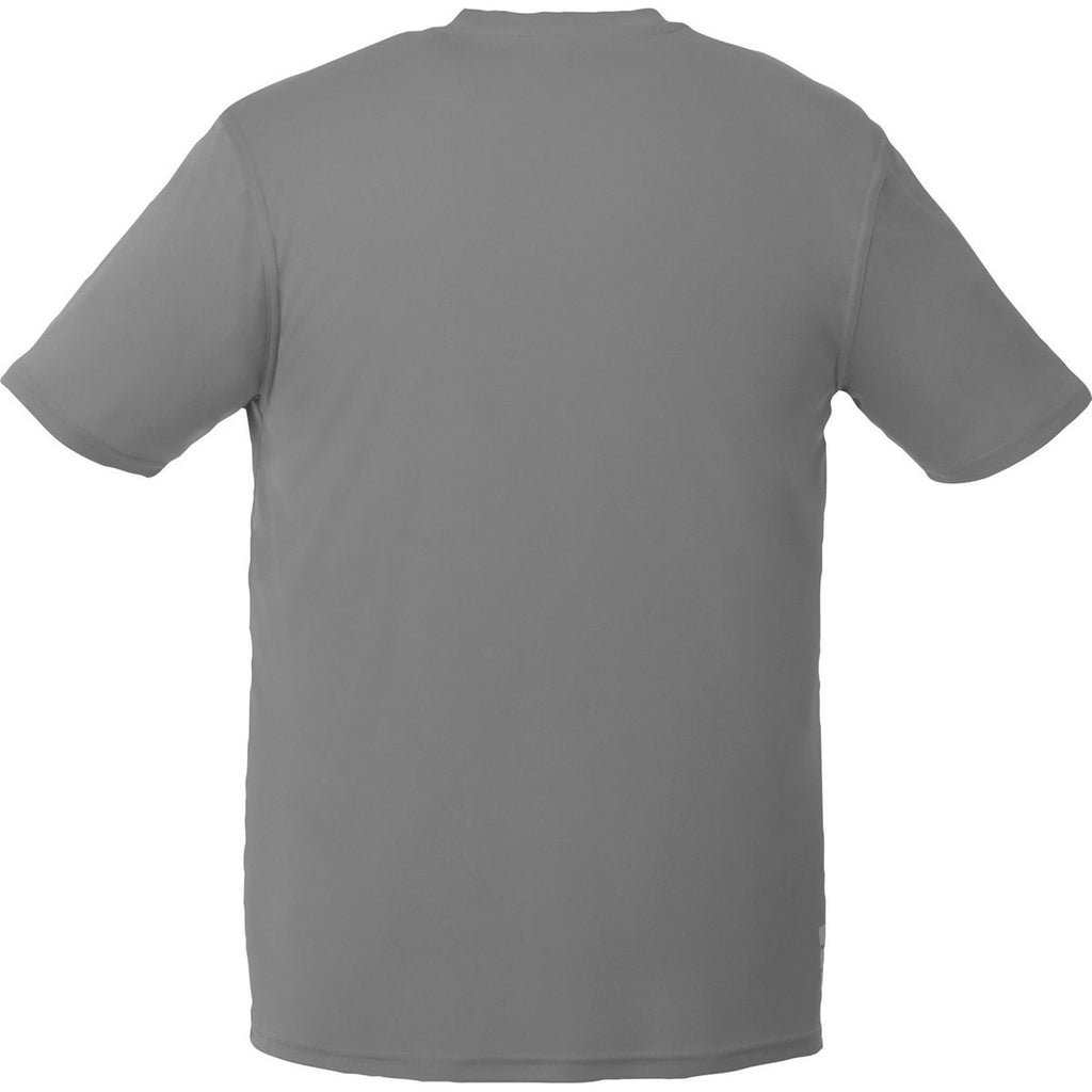 Elevate Men's Steel Grey Omi Short Sleeve Tech T-Shirt