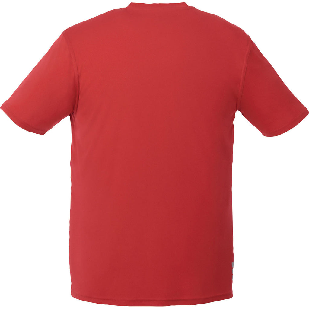 Elevate Men's Team Red Omi Short Sleeve Tech T-Shirt
