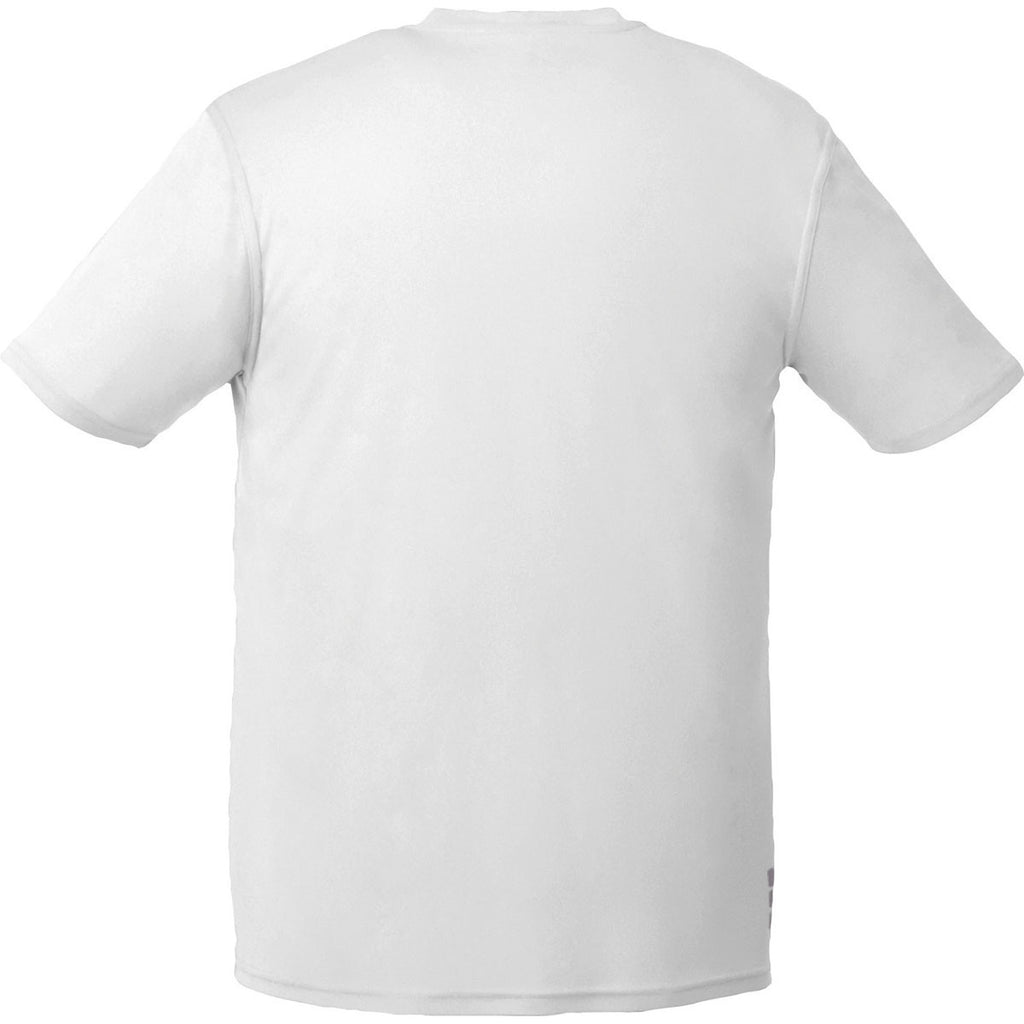 Elevate Men's White Omi Short Sleeve Tech T-Shirt