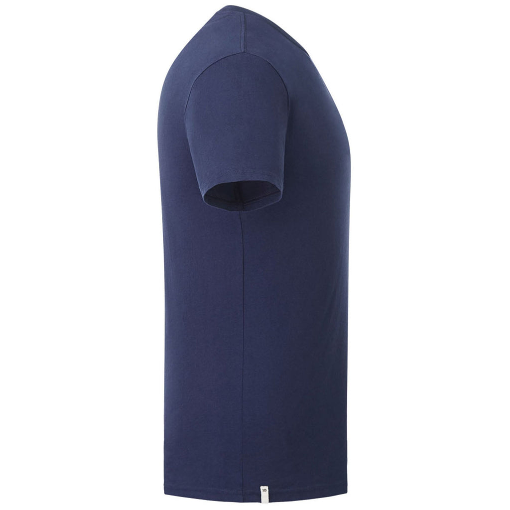 Tentree Men's Dress Blue Organic Cotton Short Sleeve Tee