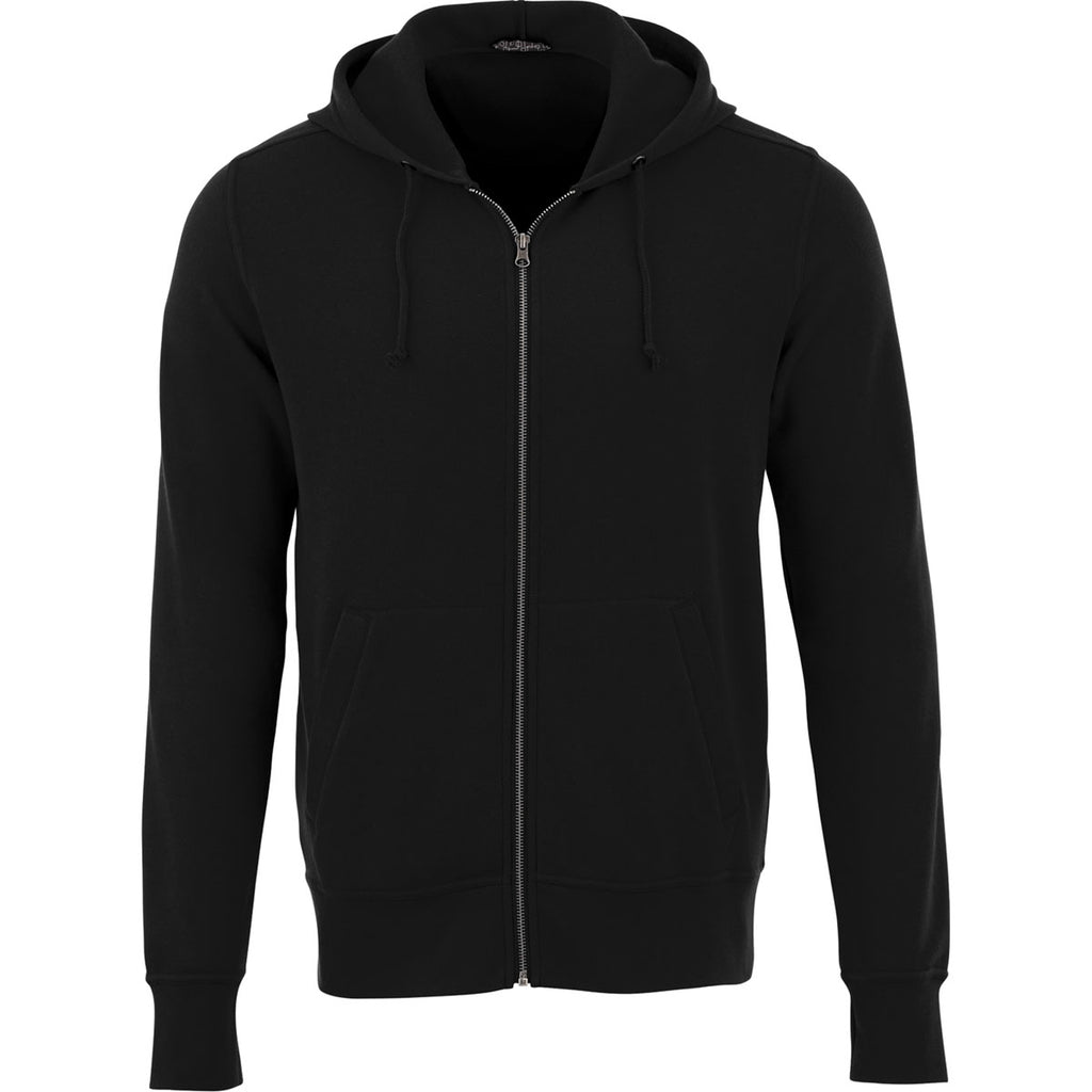 Add your company logo to corporate Elevate layering and quarter-zips today with Merchology black corporate Elevate full zip for men