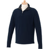 Elevate Men's Navy Moreton Quarter Zip Sweater