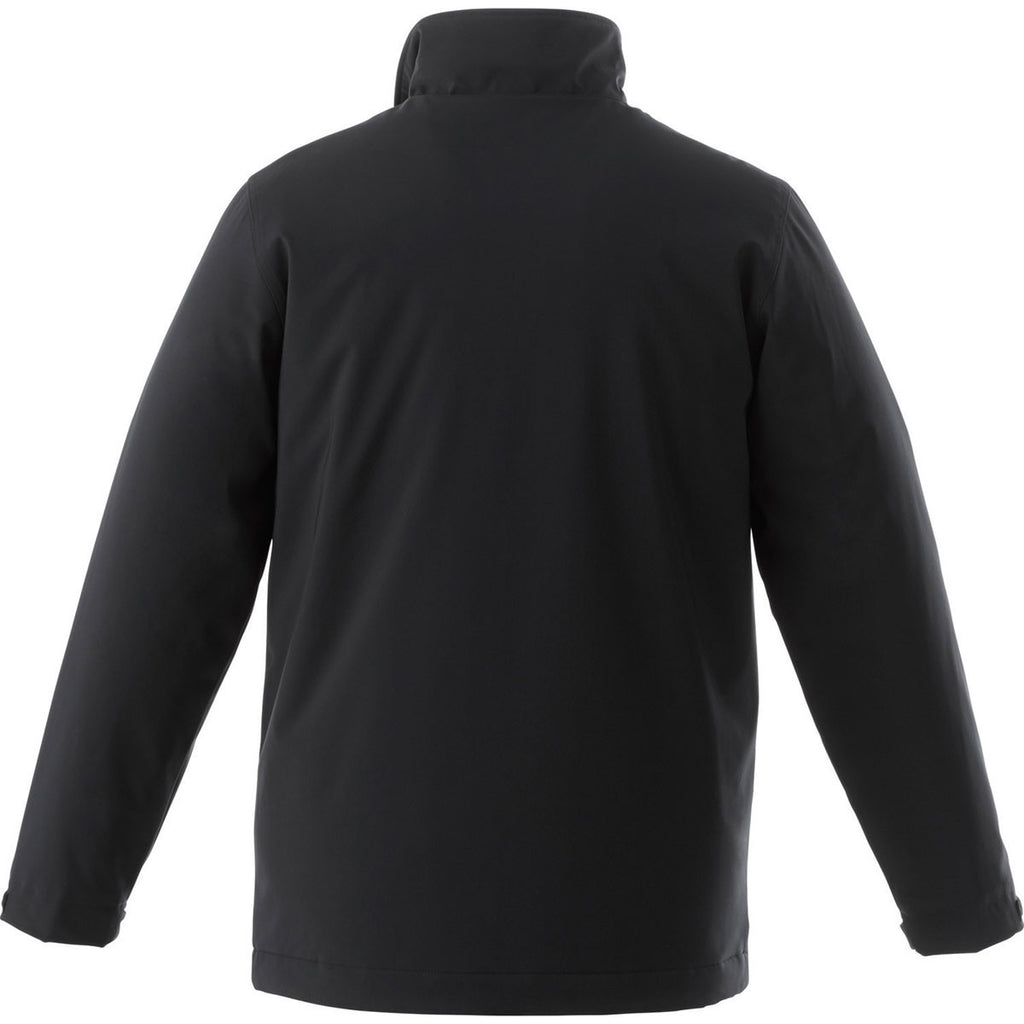 Elevate Men's Black Lawson Insulated Softshell Jacket