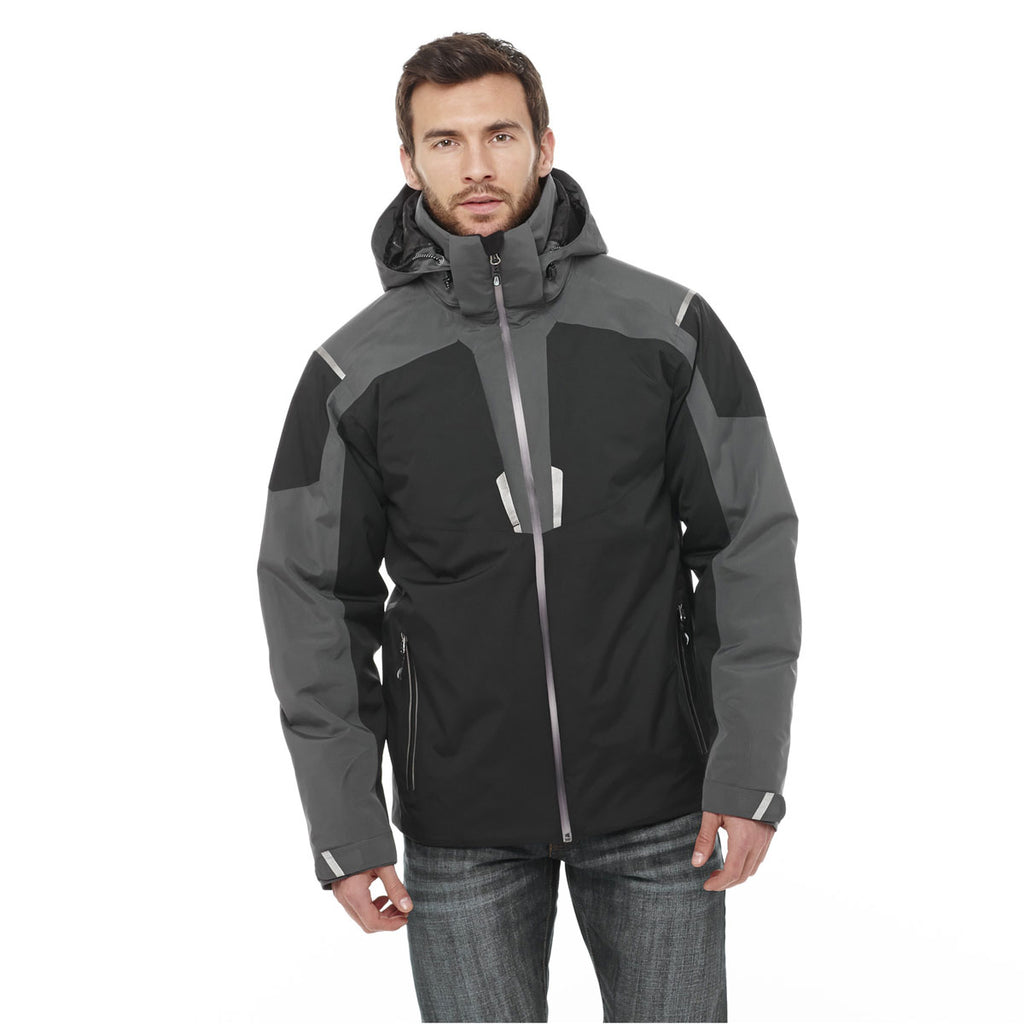 Elevate Men's Black/Grey Storm Ozark Insulated Jacket