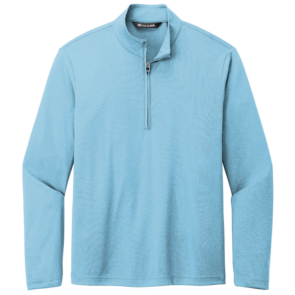 TravisMathew Men's Brilliant Blue Heather Coto Performance