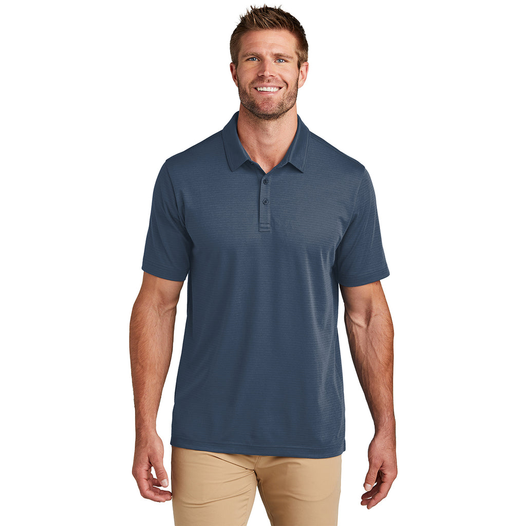TravisMathew Men's Insignia Blue Bayfront Solid Polo
