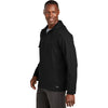 TravisMathew Men's Black Balboa Hoodied Full-Zip Jacket