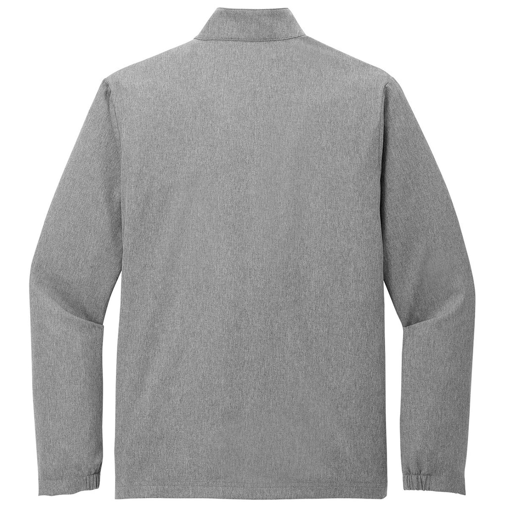 TravisMathew Men's Dark Grey Heather Balboa Chest Stripe 1/4 Zip