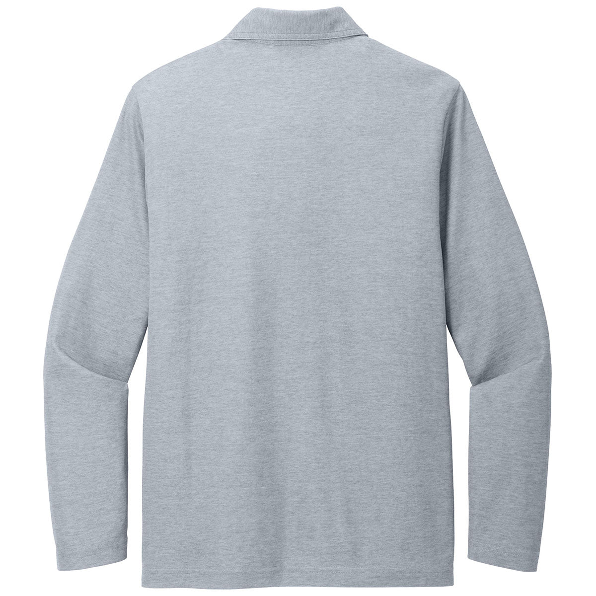 TravisMathew Men's Quiet Shade Grey Heather Oceanside Heather Long Sle