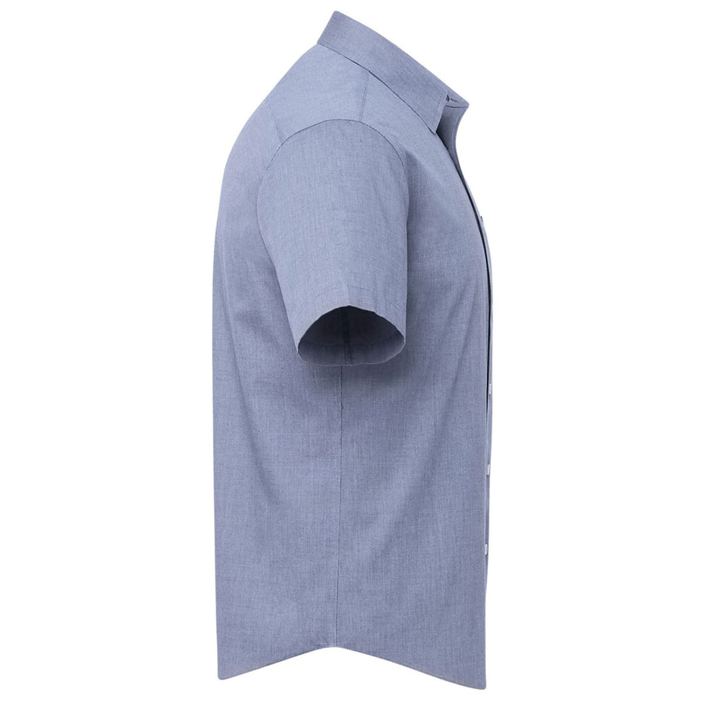 UNTUCKit Men's UNTUCKit Navy Petrus Wrinkle-Free Short Sleeve Shirt