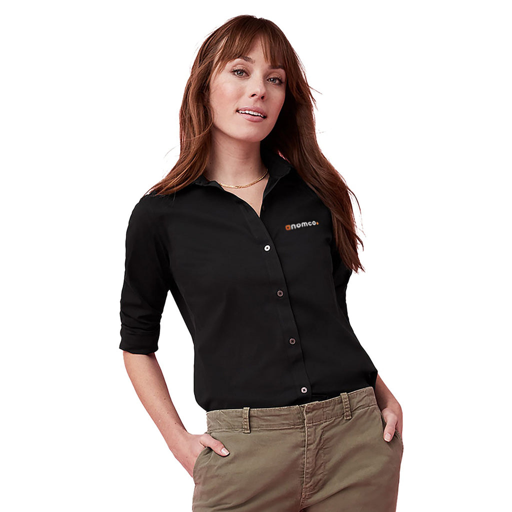 UNTUCKit Women's Black Bella Long Sleeve Shirt