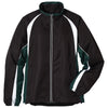 Elevate Women's Black/Forest Green/White Kelton Track Jacket