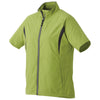 Elevate Women's Dark Citron Green/Grey Storm Powell Short Sleeve Full Zip Wind Jacket