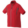 Elevate Women's Team Red/Grey Storm Powell Short Sleeve Full Zip Wind Jacket