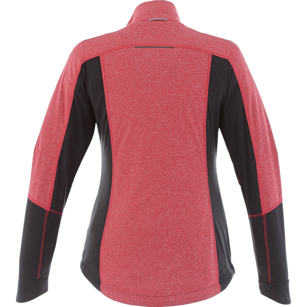 Elevate Women's Team Red Verdi Hybrid Softshell Jacket