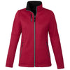 Elevate Women's Vintage Red Heather Joris Eco Softshell Jacket
