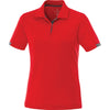 Elevate Women's Red Kiso Short Sleeve Polo