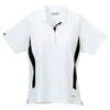 Elevate Women's White/Black Mitica Short Sleeve Polo