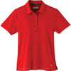 Elevate Women's Vintage Red Dunlay Short Sleeve Polo