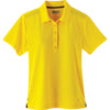Elevate Women's Yellow Dunlay Short Sleeve Polo