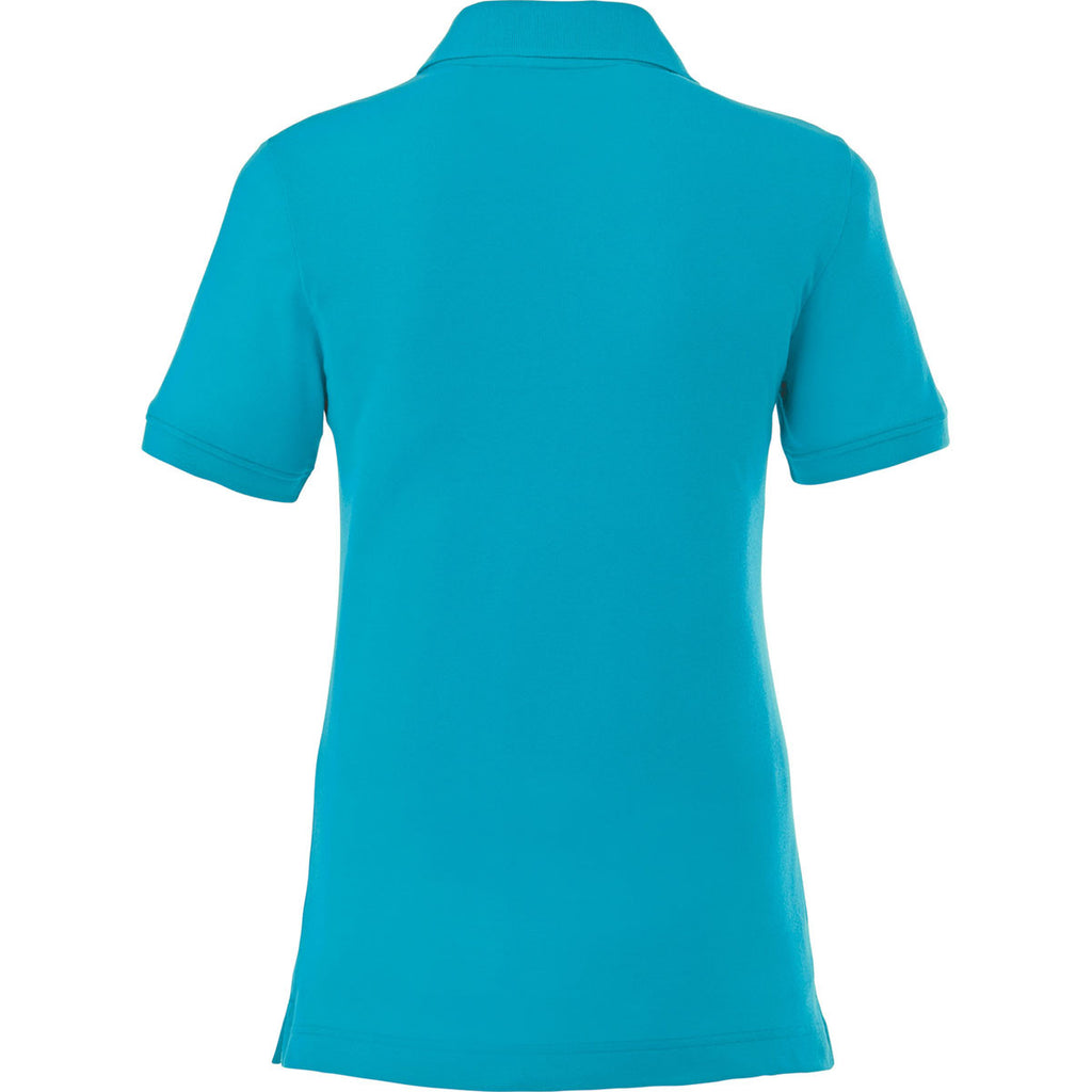 Elevate Women's Aspen Blue Crandall Short Sleeve Polo