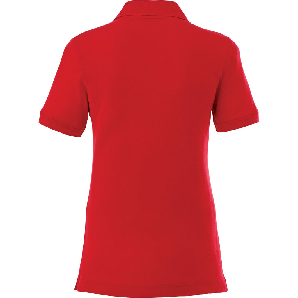 Elevate Women's Team Red Crandall Short Sleeve Polo