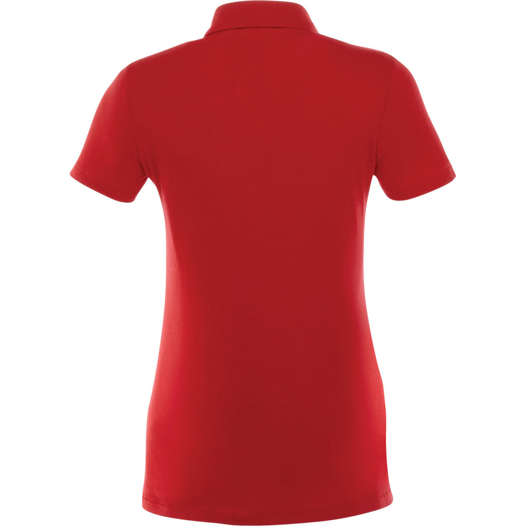 Elevate Women's Team Red Acadia Short Sleeve Polo