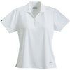Elevate Women's White Moreno Short Sleeve Polo