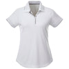Elevate Women's White/Quarry Remus Short Sleeve Polo