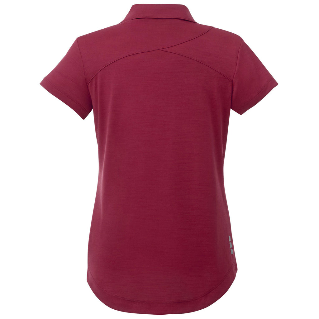 Elevate Women's Vintage Red Amos Eco Short Sleeve Polo