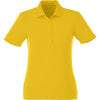Elevate Women's Yellow Dade Short Sleeve Polo