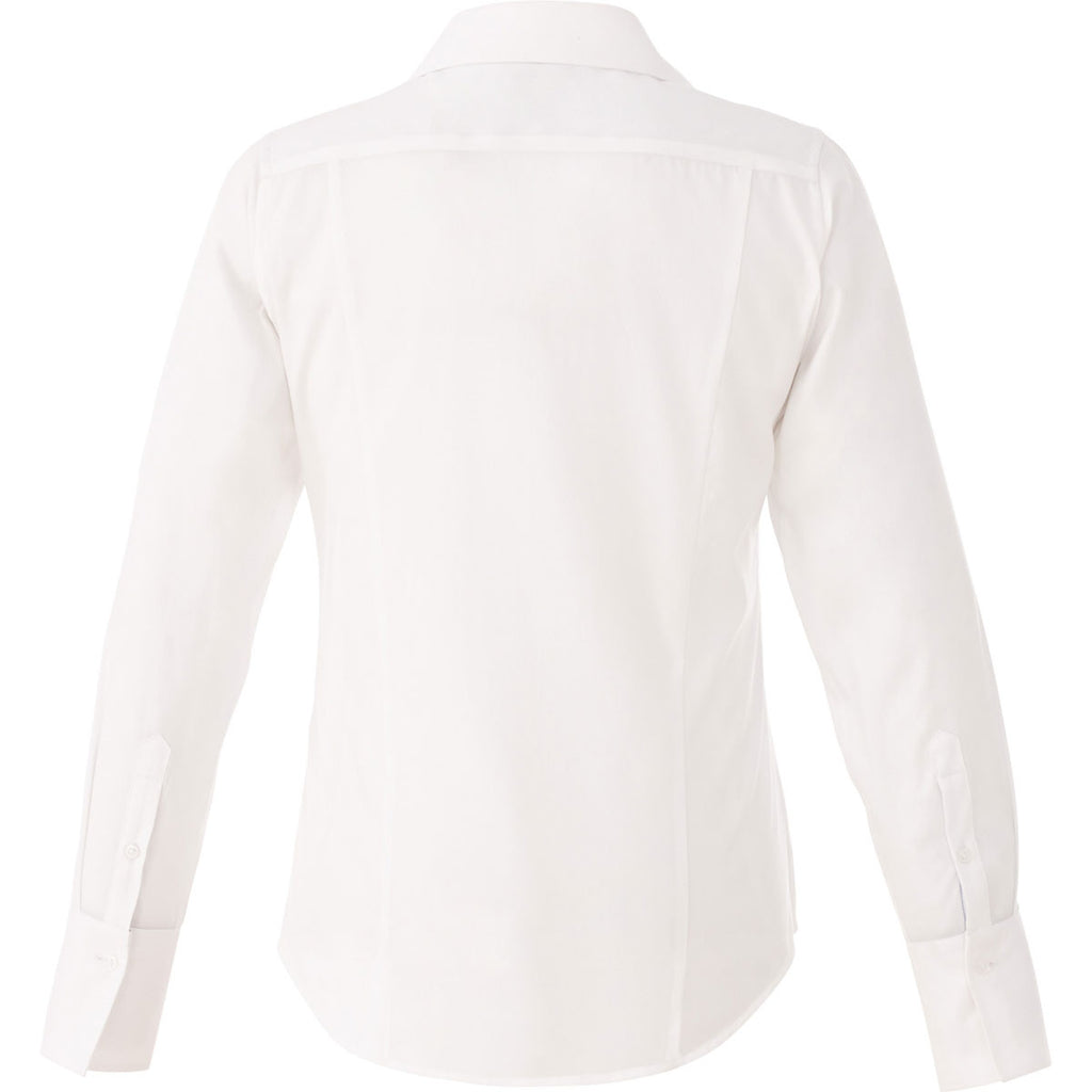 Elevate Women's White Cromwell Long Sleeve Shirt