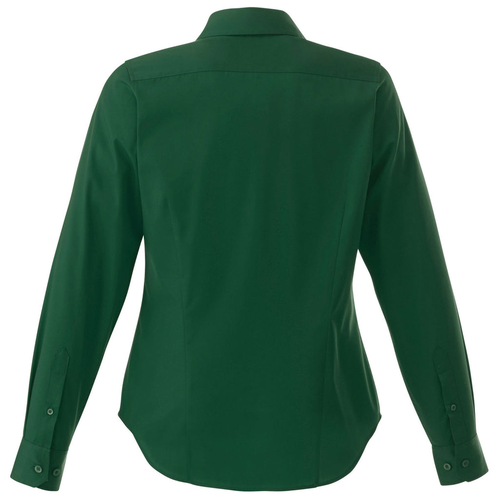 Elevate Women's Forest Green Wilshire Long Sleeve Shirt