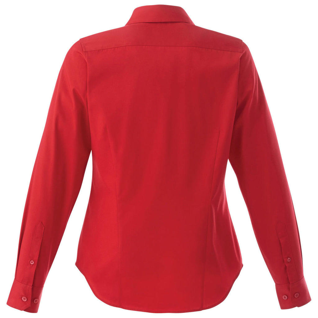 Elevate Women's Team Red Wilshire Long Sleeve Shirt