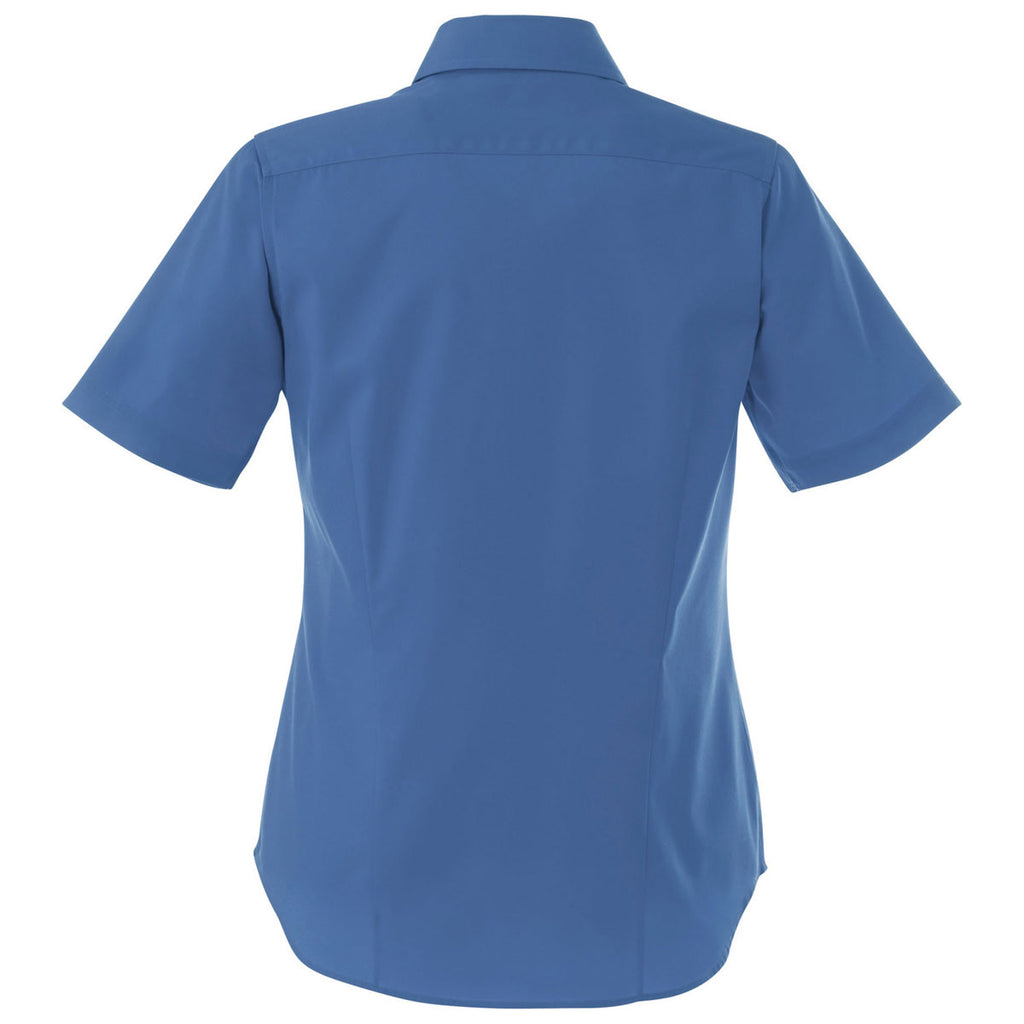 Elevate Women's Blue Stirling Short Sleeve Shirt