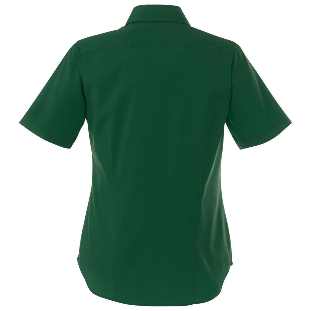 Elevate Women's Forest Green Stirling Short Sleeve Shirt